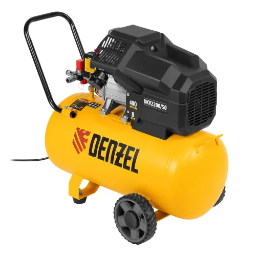 Компрессор воздушный DKV2200/50,Х-PRO 2,2 кВт, 400 л/мин, 50 л Denzel