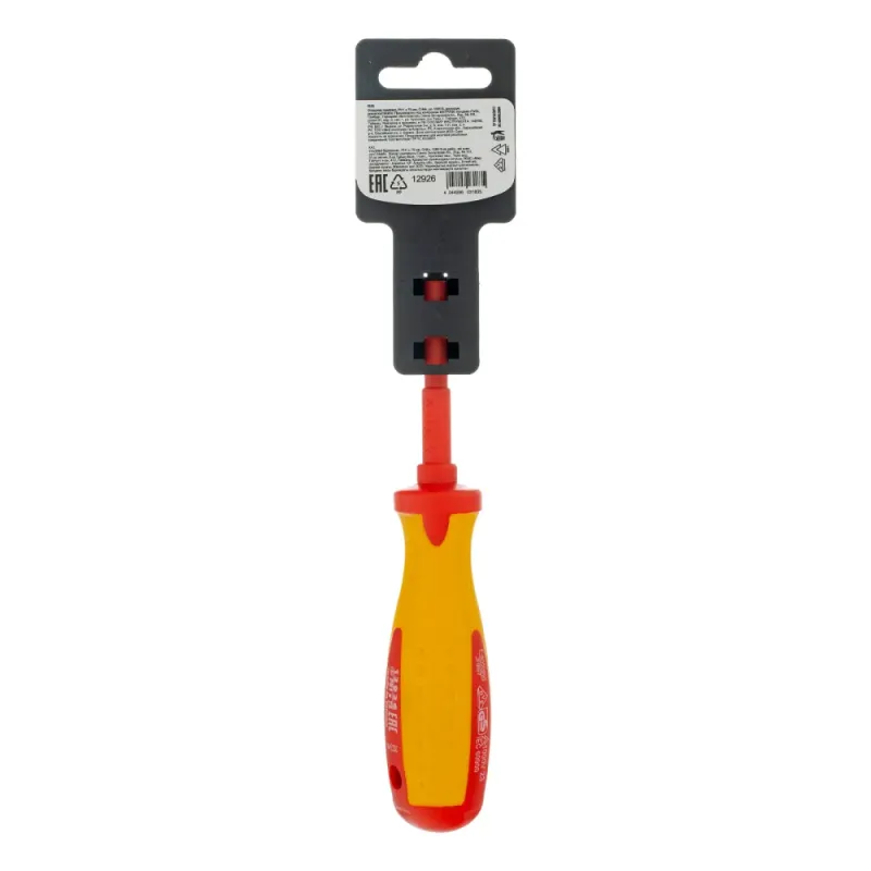Отвертка Insulated до 1000 В, PH1x75 мм, CrMo, 2к рукоятка Matrix