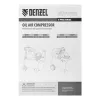 Компрессор воздушный DKV2200/50,Х-PRO 2,2 кВт, 400 л/мин, 50 л Denzel