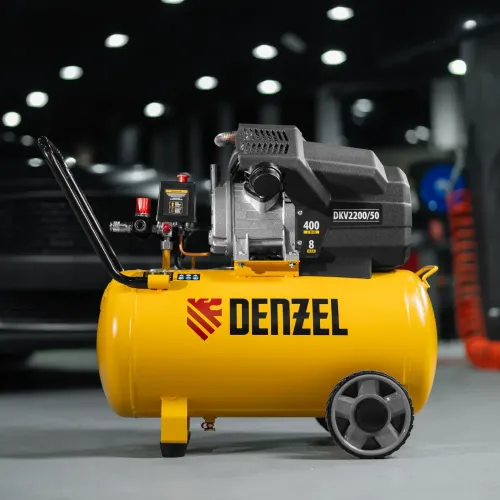 Компрессор воздушный DKV2200/50,Х-PRO 2,2 кВт, 400 л/мин, 50 л Denzel