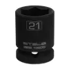 Головка ударная шестигранная, 21 мм, 1/2", CrMo Stels