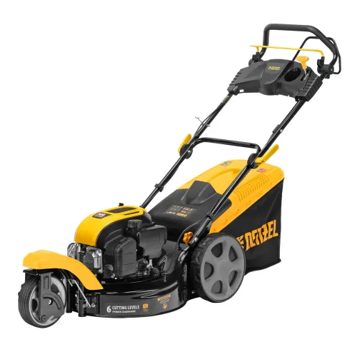 Бензиновая газонокосилка GLT-460SP-T, Trike 149 см3, 46 см, самоходная, панель, 60л Denzel 