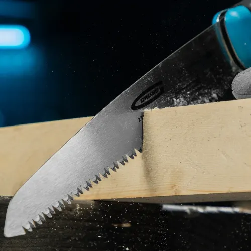 Пила по дер. PIRANHA,складная, для кэмп.и сада,150 мм,9-10TPI,зуб3D,подкал.зуб,2-ком.рук. Gross