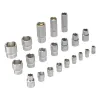 Набор инструментов, 1/2", 1/4", CrV, S2, пластиковый кейс, 64 предмета Denzel