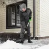 Лопата для уборки снега, полипропилен, 400х417х1390 мм, алюминиевый черенок, BASE Palisad