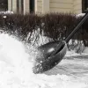 Лопата для уборки снега, полипропилен, 400х417х1390 мм, алюминиевый черенок, BASE Palisad
