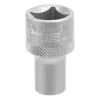 Головка торцевая, 9 мм, 12-гранная, CrV, под квадрат 1/2", хромированная Stels