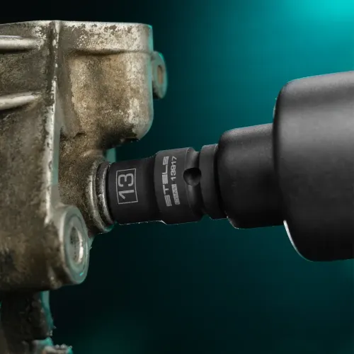 Головка ударная шестигранная, 13 мм, 1/2", CrMo Stels