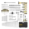 Набор инструментов, 1/2", 1/4", 3/8", CrV, S2, пластиковый кейс, 144 предмета Denzel