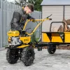 Мотоблок DPT-270S, 7 л.с., ремен.сцеп, фрез 3х4, ШОМ, передачи 2В/1Н Denzel
