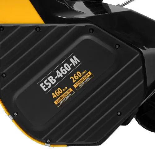 Снегоуборщик электрический ESB-460-M, 1.8 кВт, металлический шнек, LED фара Denzel