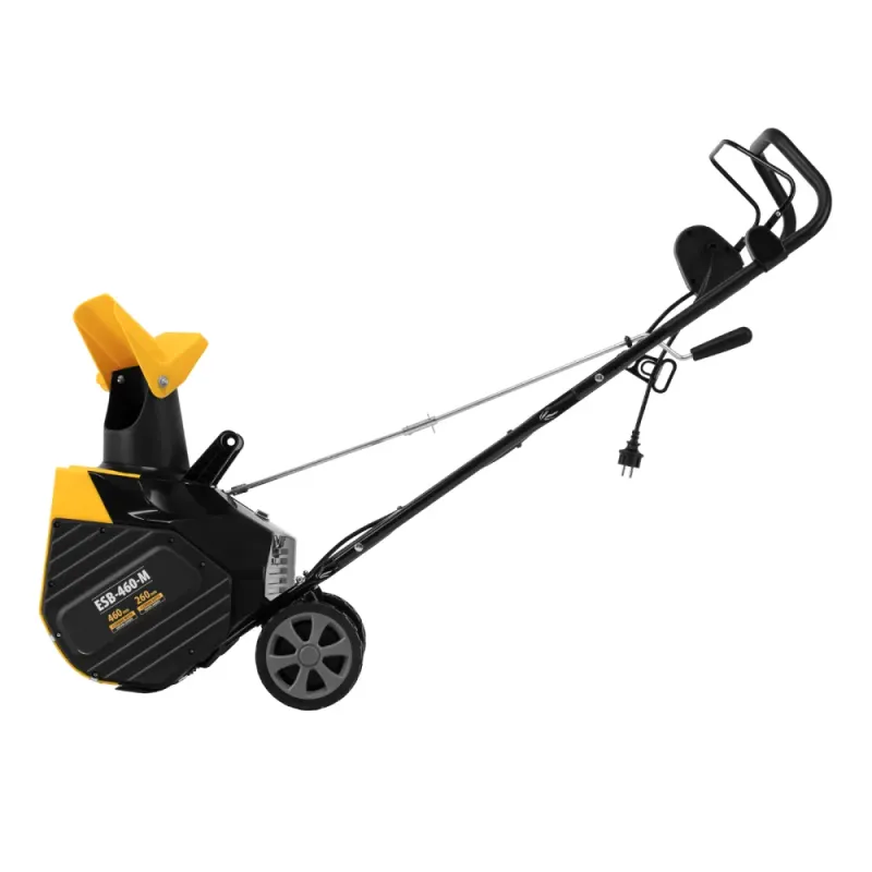 Снегоуборщик электрический ESB-460-M, 1.8 кВт, металлический шнек, LED фара Denzel