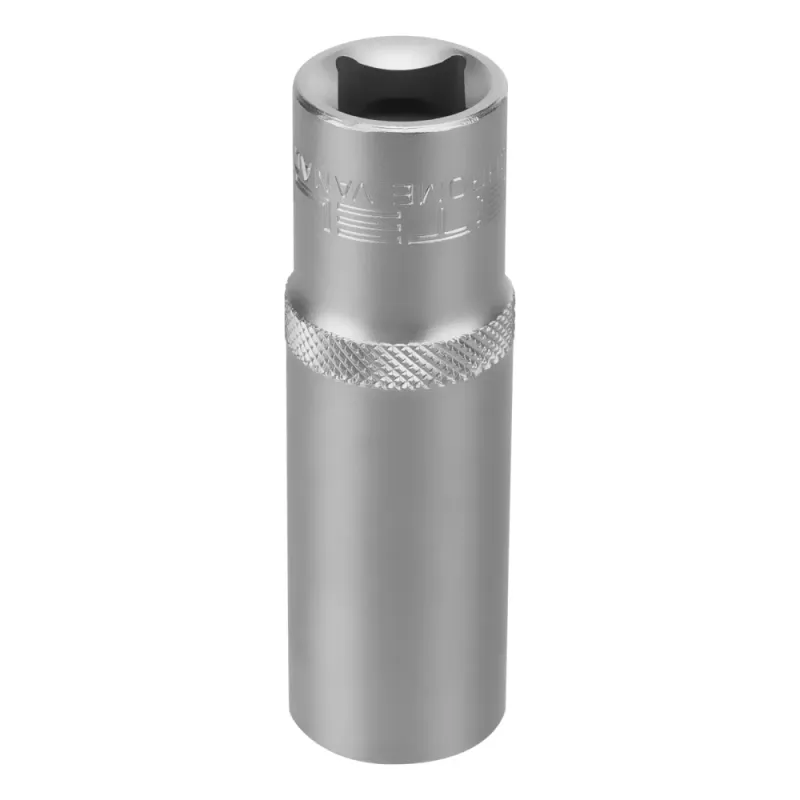 Головка торцевая удлиненная, 17 мм, 6-гранная, CrV, под квадрат 1/2", Stels