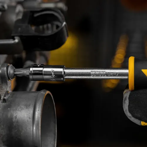 Набор инструментов, 1/2", 1/4", 3/8", CrV, S2, пластиковый кейс, 144 предмета Denzel