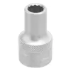 Головка торцевая, 9 мм, 12-гранная, CrV, под квадрат 1/2", хромированная Stels