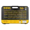 Набор инструментов, 1/2", 1/4", 3/8", CrV, S2, пластиковый кейс, 144 предмета Denzel