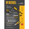 Набор инструментов, 1/2", 1/4", 3/8", CrV, S2, пластиковый кейс, 144 предмета Denzel