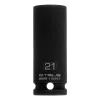 Головка ударная удлиненная шестигранная, 21 мм, 1/2", CrMo Stels