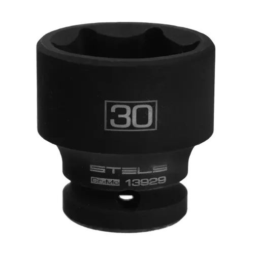 Головка ударная шестигранная, 30 мм, 1/2", CrMo Stels