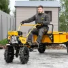 Мотоблок DPT-270S, 7 л.с., ремен.сцеп, фрез 3х4, ШОМ, передачи 2В/1Н Denzel