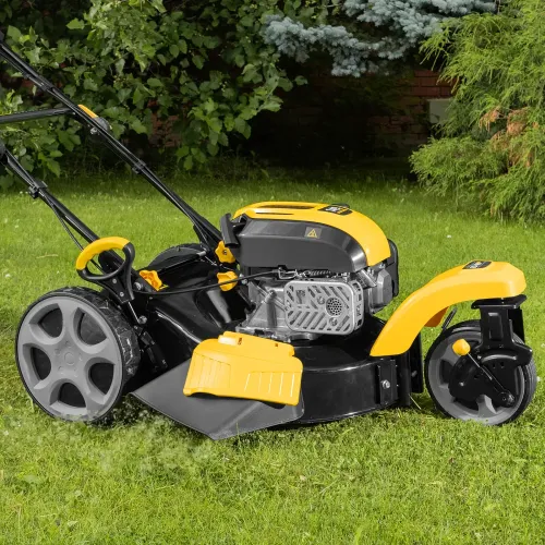 Бензиновая газонокосилка GLT-460SP-T, Trike 149 см3, 46 см, самоходная, панель, 60л Denzel 