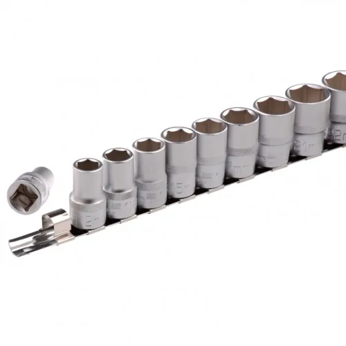 Набор торцевых головок 1/2", 6-ти гр., CrV, 10шт., 10-22мм Stels
