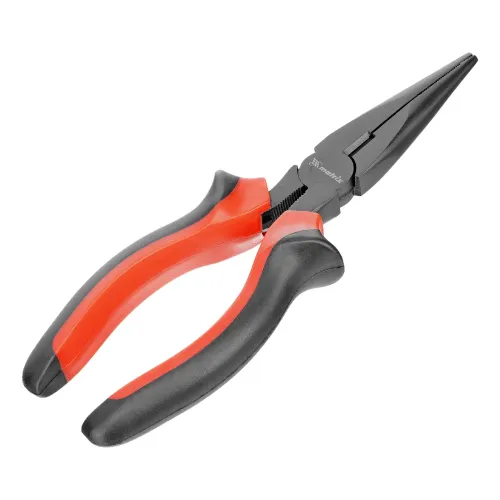 Длинногубцы Black Nickel, 180 мм, прямые, двухкомпонентные рукоятки Matrix
