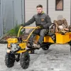 Мотоблок DPT-170S, 7 л.с., ремен.сцеп, фрез 3х4, ШОМ, передачи 2В/1Н Denzel