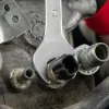 Ключ комбинированный, 19 мм, CrV, матовый хром Stels