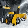 Снегоуборщик гибридный с функцией подметания SWB-600, 212 сс, руч. старт, 2 насадки Denzel