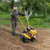 Мотоблок DPT-170S, 7 л.с., ремен.сцеп, фрез 3х4, ШОМ, передачи 2В/1Н Denzel