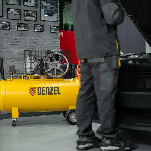 Компрессор воздушный рем. привод BCI3000-T/200, 3,0 кВт, 200 литров, 530 л/мин Denzel