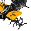 Мотоблок DPT-270X, 7 л.с, дисковое сцепление, ширина 90 см, глубина 35 см, фрез 3 х 4, ВОМ, передачи 2В/1Н Denzel