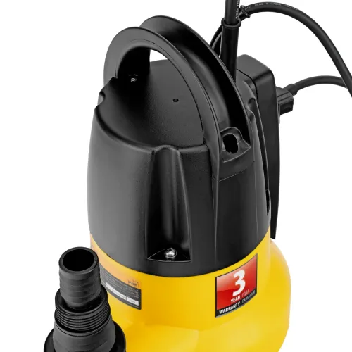 Дренажный насос DP-500E, 500 Вт, подъем 7 м, 7000 л/ч Denzel