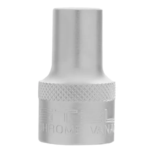 Головка торцевая, 10 мм, 12-гранная, CrV,под квадрат 1/2", хромированная Stels