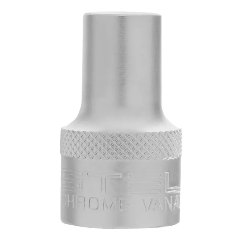 Головка торцевая, 10 мм, 12-гранная, CrV,под квадрат 1/2", хромированная Stels