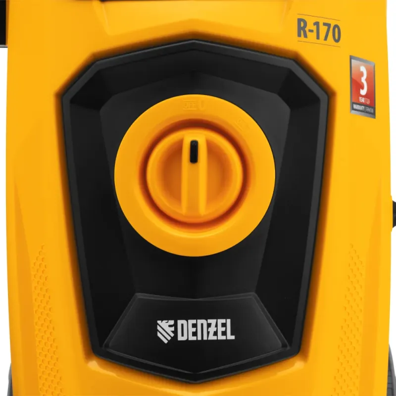 Мойка высокого давления R-170, 2000 Вт, 170 бар, 360 л/ч, колесная Denzel