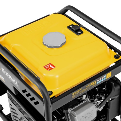 Генератор инверторный GS-5500iFEA, 5,5 кВт, 230 В, открытый корпус, электростартер, ATS DENZEL